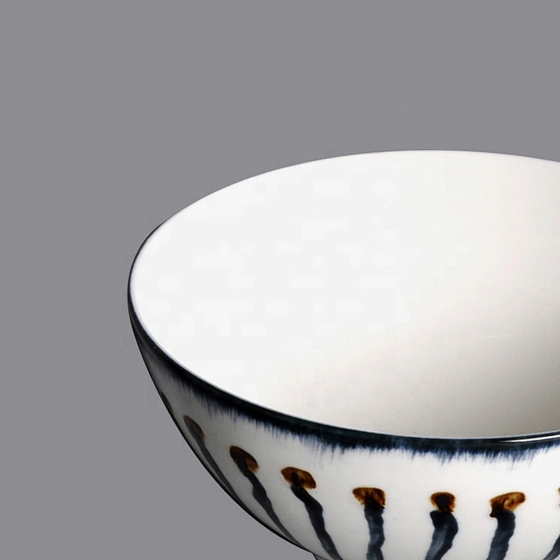wholesale 8 inch Cereal bowl Japanese style porcelain ceramic pasta soup bowl
