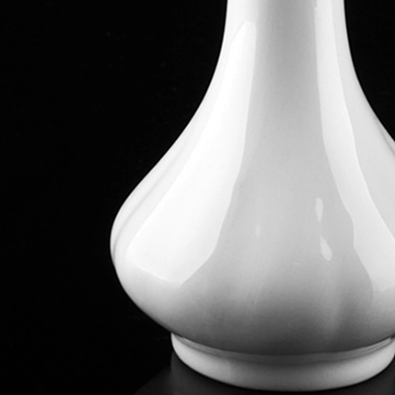 P&T Royal Ware Wholesale White Porcelain Ceramic Flower Vase for Dining Table