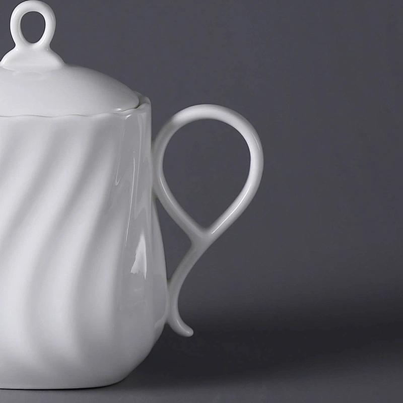 P&T porcelain factory tea pot, crokery pots, square shape coffee pots