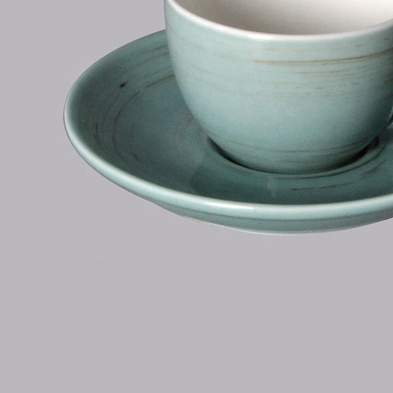 wholesale restaurant hotel porcelain ceramic cups and saucer for coffee and espresso