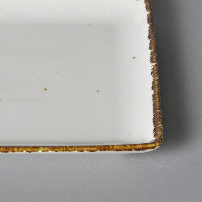 P&T ROYAL WARE  2020 New Design Smooth Grazed Square Ceramic Restaurant Hotel Banquet Catering Plates Dinner Plate