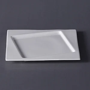 Modern Square Restaurant Tableware Ceramic Kitchen Dinner Plates Sets Dinnerware