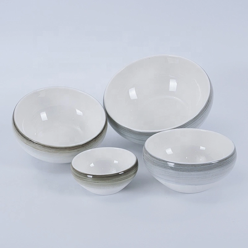P&T Royal Ware factory custom printed high quality ceramic ramen soup salad bowl