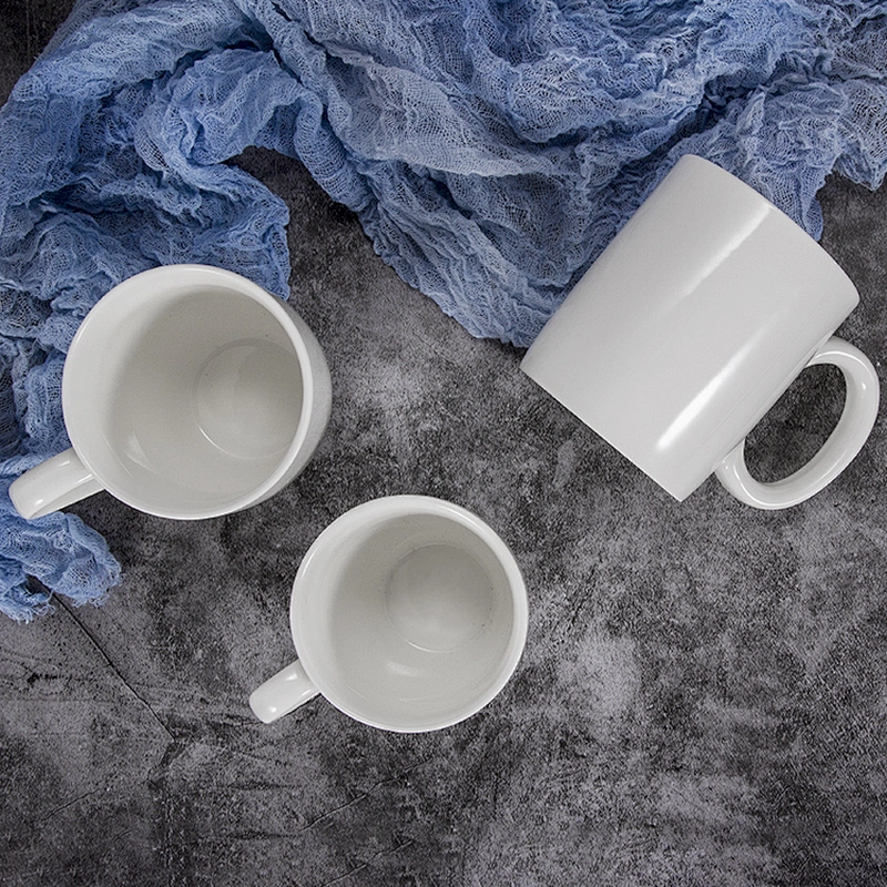 manufacturer custom personalized plain white ceramic coffee mug handle