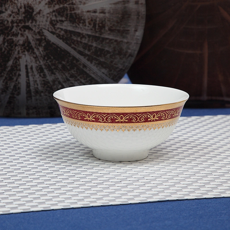 European style bone china dinnerware luxury porcelain dinner set for upscale hotels