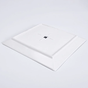 P&T ROYAL WARE 2020 New Design Hot Sale Smooth Grazed Square Porcelain Restaurant Hotel Plates 8 inch Plate Side Plate