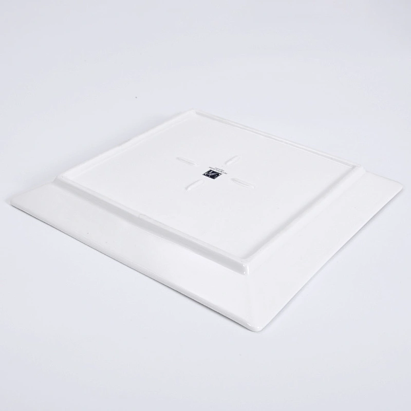 P&T ROYAL WARE 2020 New Design Hot Sale Smooth Grazed Square Porcelain Restaurant Hotel Plates 8 inch Plate Side Plate