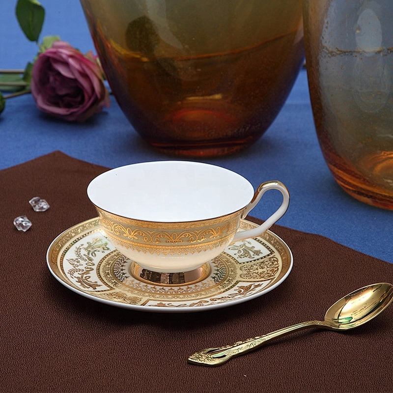 P&T Royal Ware factory wholesale custom ceramic bone china tea cup and saucer