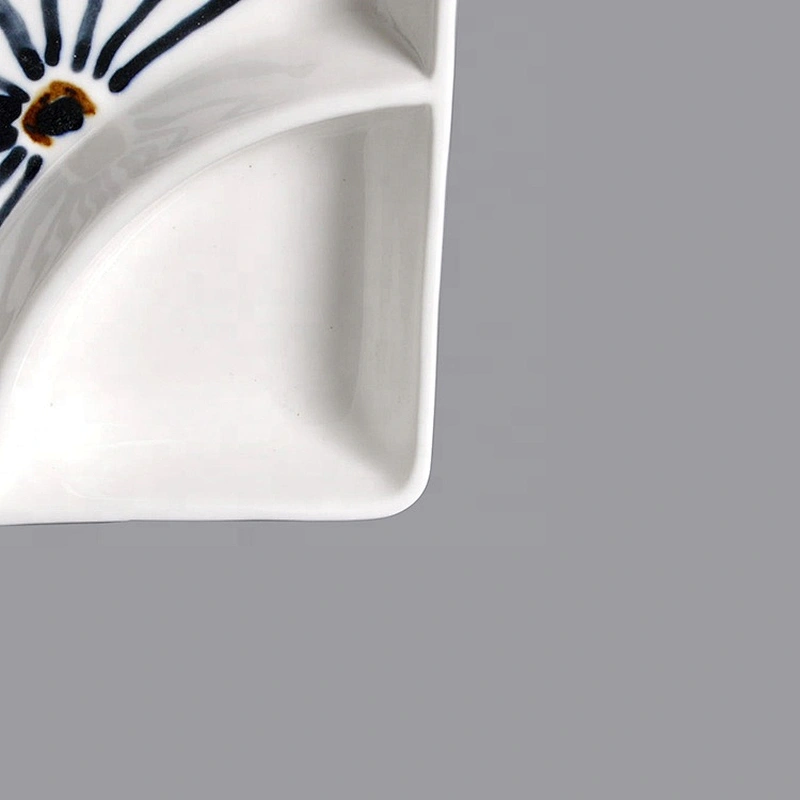 P&T Royal Porcelain Ware Square dessert plates Divided plates