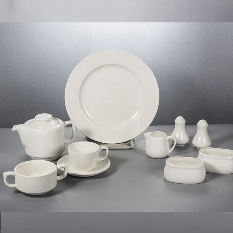 P&T Royal Ware Wholesale white porcelain restaurant tea pots with cup