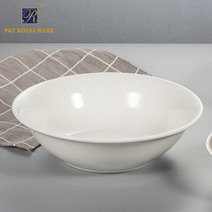 P & T Royal Ware White 5 Inch Ceramic Bowl Set
