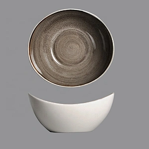 wholesale grey white ceramic ingot porcelains rice cereal appetizer bowl
