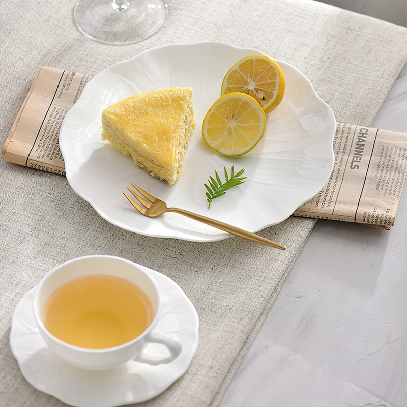 Restaurant Afternoon Tea Cup Saucer Set bone china tea sets and fruit dessert plate