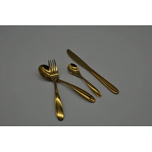 P&T titanium gold flatware, Titanium gold cutlery sets, Titanium gold forks