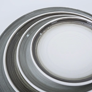 wholesale stock glazed wedding restaurant round porcelain ceramic dinner plate sets