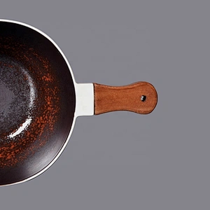 glazed kitchen porcelain ceramic mixing milk cereal salad noodle soup bowls with wood handle