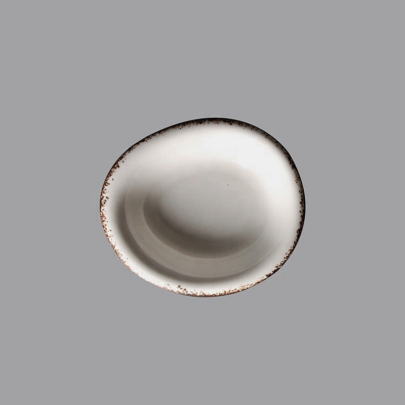 P&T Royal Ware wholesale glazed round porcelain ceramic soy sauce dish