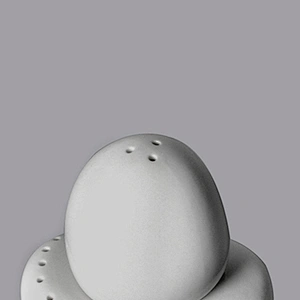 wholesale stone round porcelain ceramic salt and pepper shakers