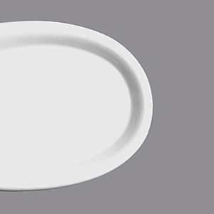 wholesale white oval porcelain restaurant kitchen ceramic dinner plate sets hotel stoneware dinner plates