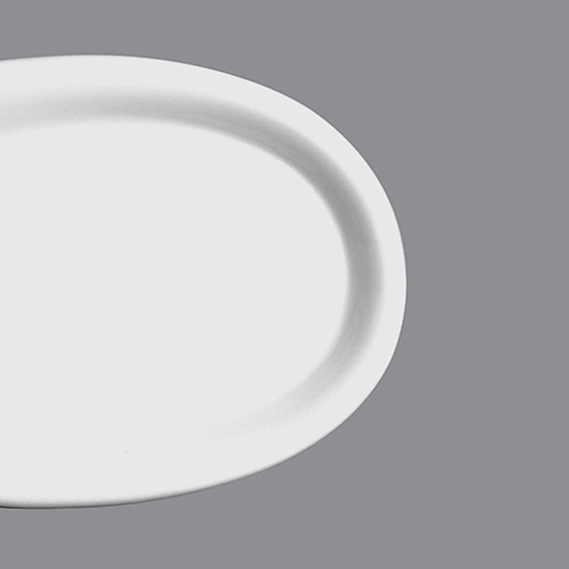 wholesale white oval porcelain restaurant kitchen ceramic dinner plate sets hotel stoneware dinner plates