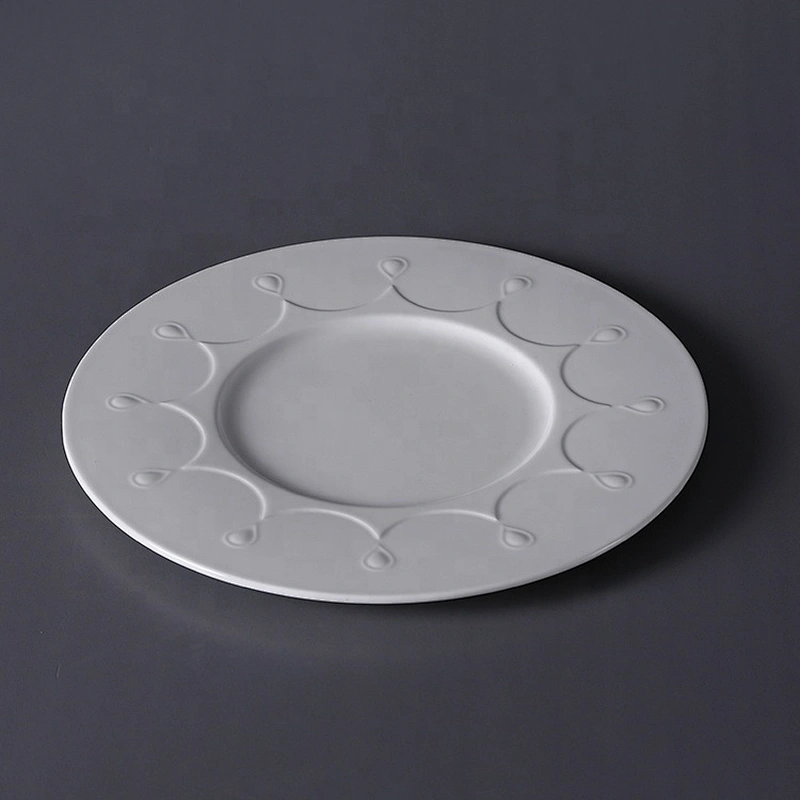 P&T Royal Ware factory white bone china ceramic elegant round wedding under plate for parties