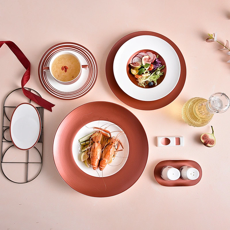 factory wholesale 12 inch round hotel restaurant hotel banquet crockery ceramic bone china soup plate