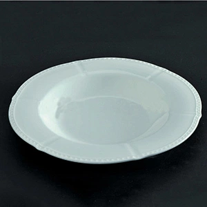 New Design round unique shape porcelain ceramic dinner plates set for banquet