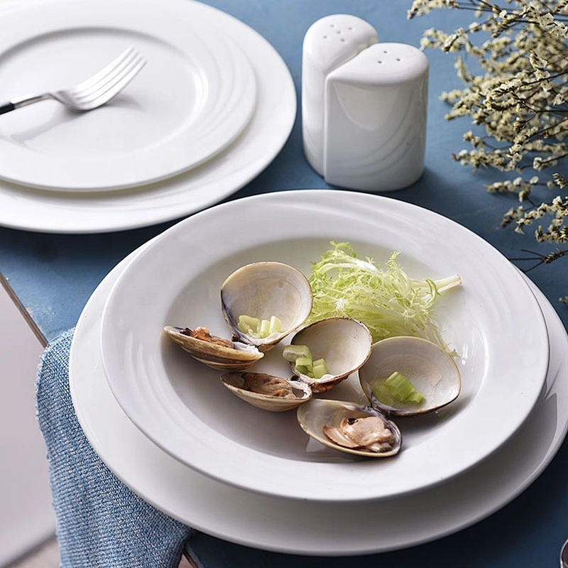 P&T Royal Ware Manufacturers White Dinner Plate Sets Ceramic Bone China Dinner Set