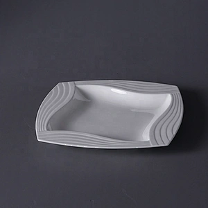 Factory price porcelain dinner plate square side plate