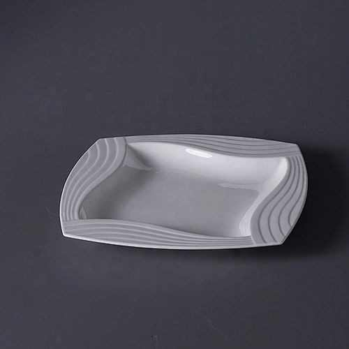 Factory price porcelain dinner plate square side plate