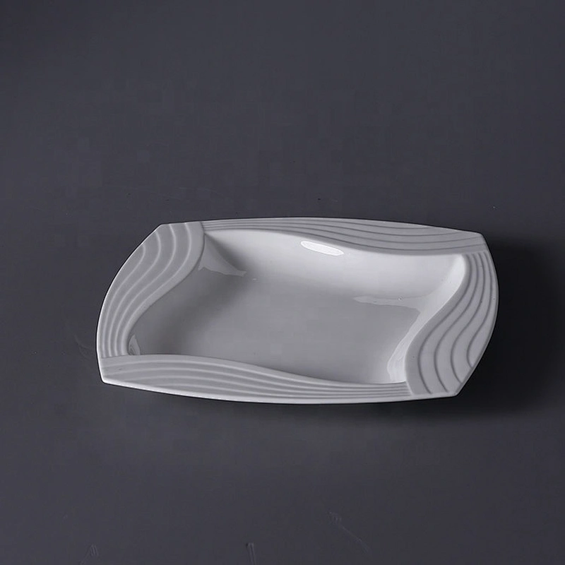 Factory price porcelain dinner plate square side plate
