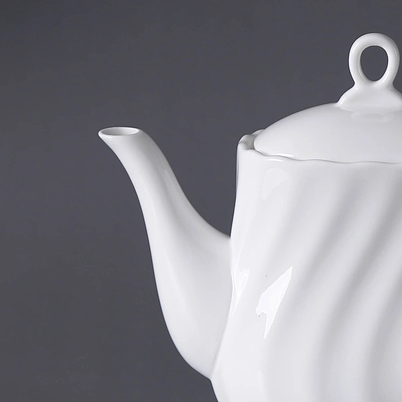 P&T porcelain factory tea pot, crokery pots, square shape coffee pots