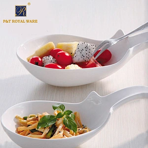 P&T Royal Ware porcelain 2 in 1 unique ceramic plate dinner ceramics white salad plates