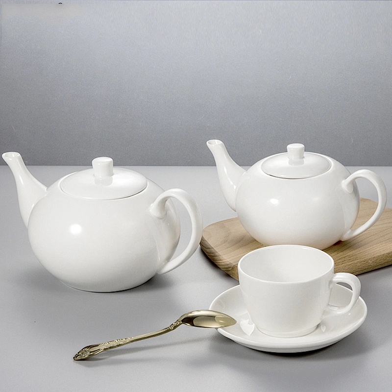 2020 P&T Royal Ware  porcelain tea pot, ceramics stock coffee pot, hotelware airline ceramics pot white coffee pot for cafe