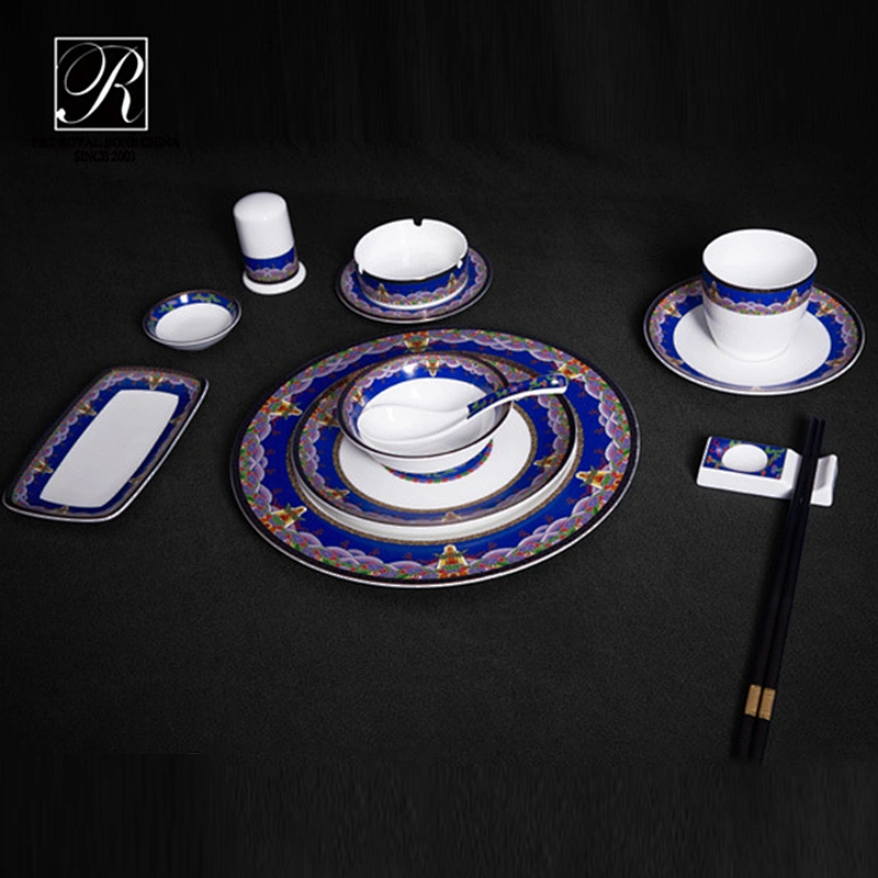 P&T LongDom Ware, color design decal plates, hotel porcelain supplier