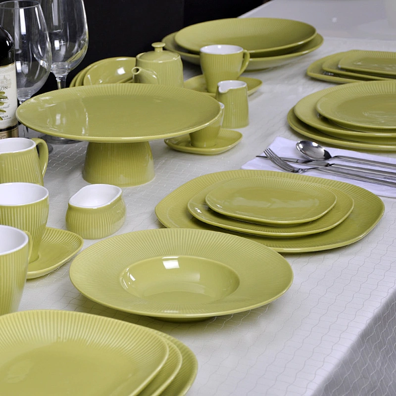 Factory Direct Wholesale Hotel and Restaurant Ceramic Porcelain Serving Plate for Salad, Pasta Plate, Soup Plate for Hotel
