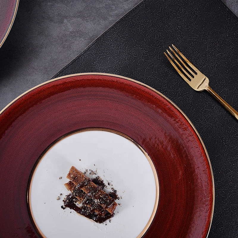 P&T Porcelain Round Plates Restaurant Hotel Charger Plate,Ecofriendly Porcelain Restaurant Under Plates