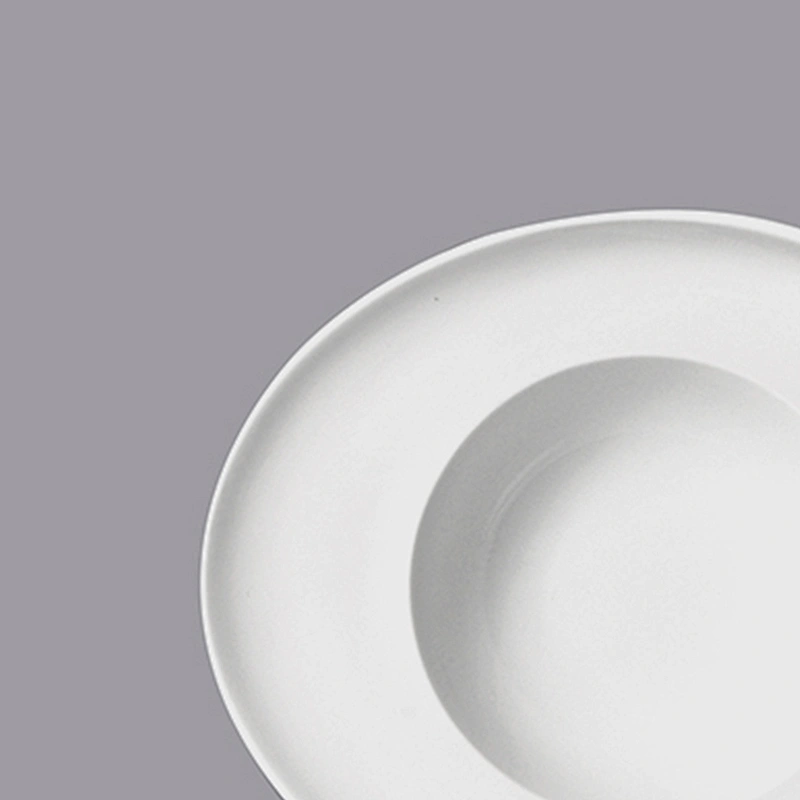 P&T Royal Ware glazed round edge ceramic deep stoneware porcelain soup plate for restaurant