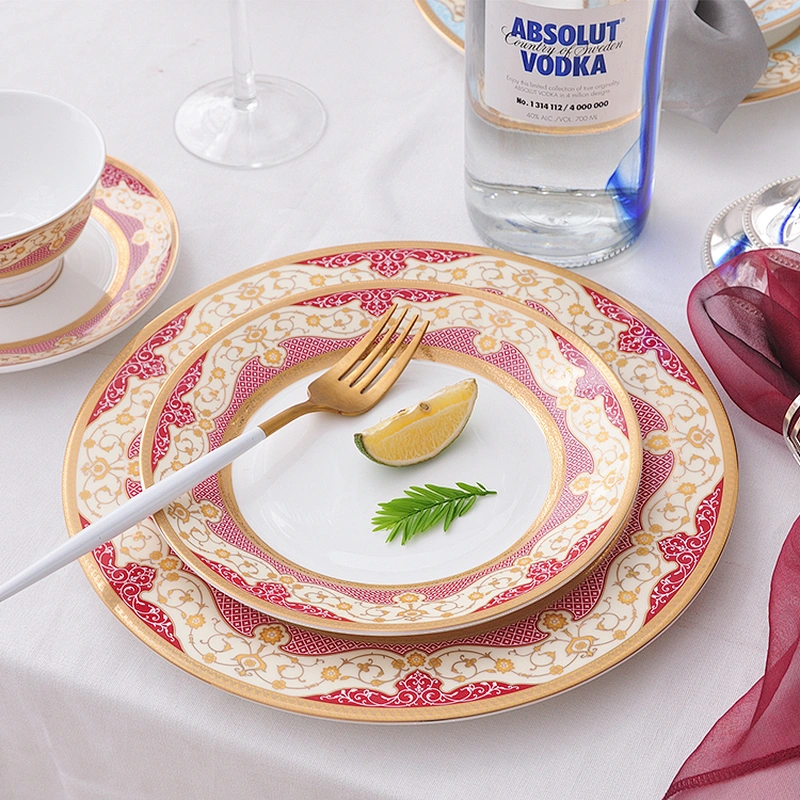 wholesale popular design porcelain dinner set Eco-Friendly fine bone china dinner set