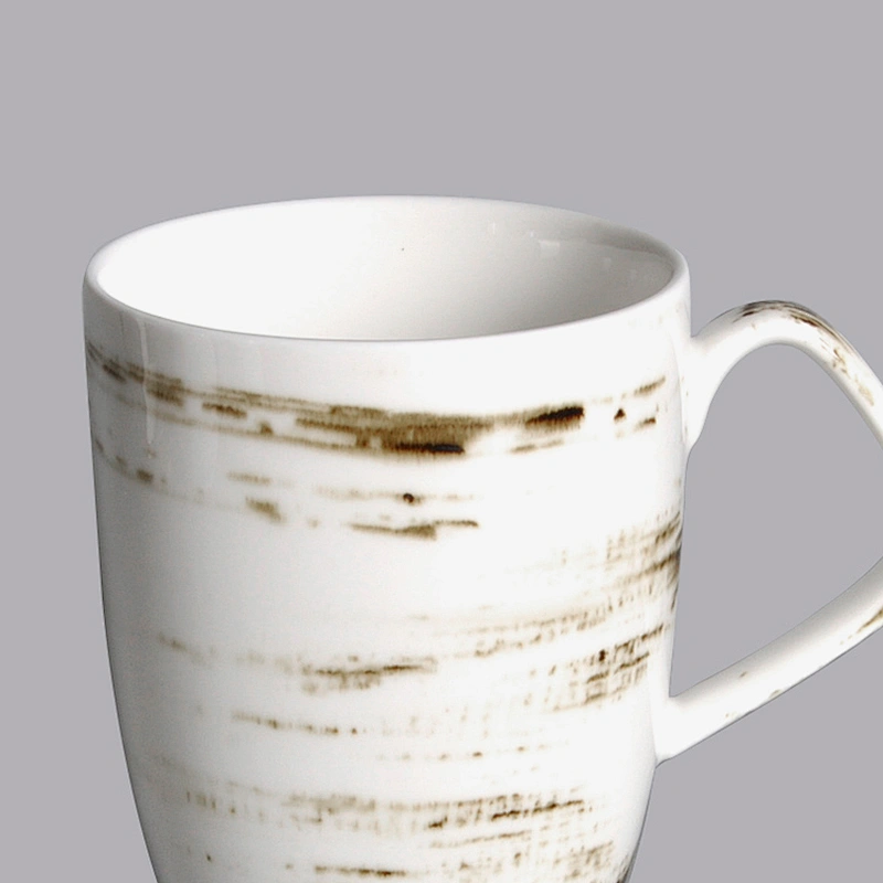 wholesale custom restaurant white blank porcelain ceramic milk coffee mug