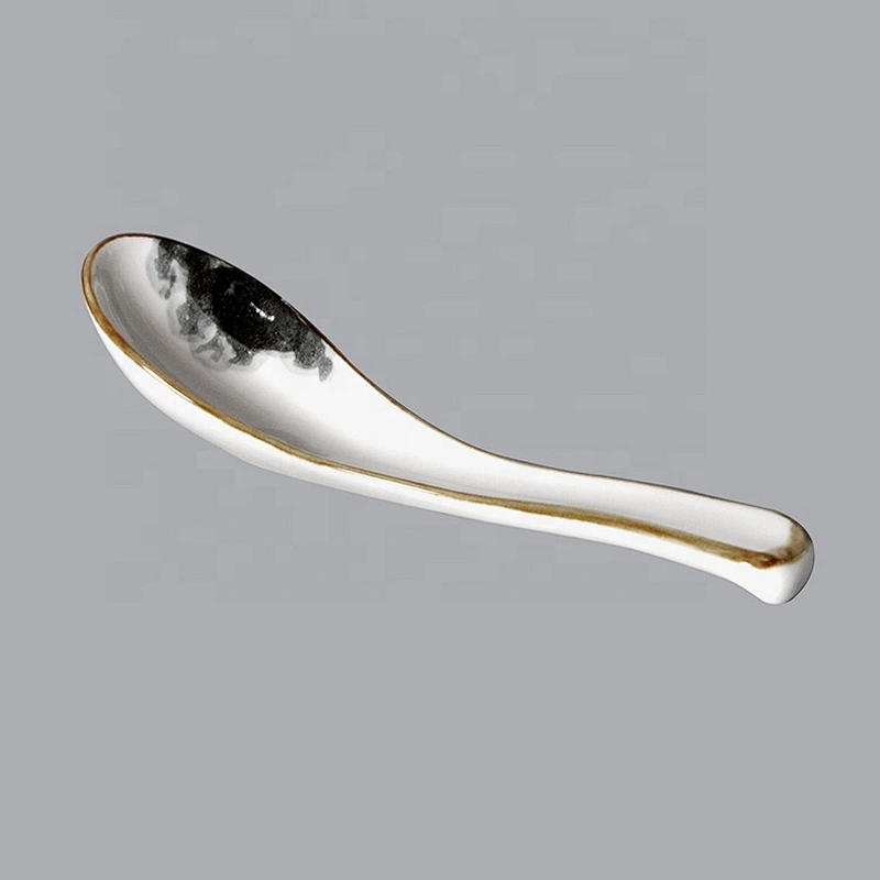 new design ceramic porcelain spoon for restaurant hotel