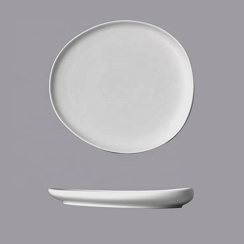 white oval modern restaurant plate set dishes plates ceramic dinner porcelain