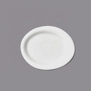 wholesale glazed oval white hotel restaurant ceramic plates restaurant porcelain dinner set