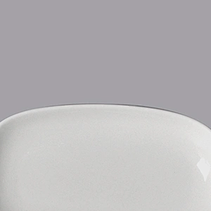 wholesale custom Ceramic restaurant Porcelain white towel dish
