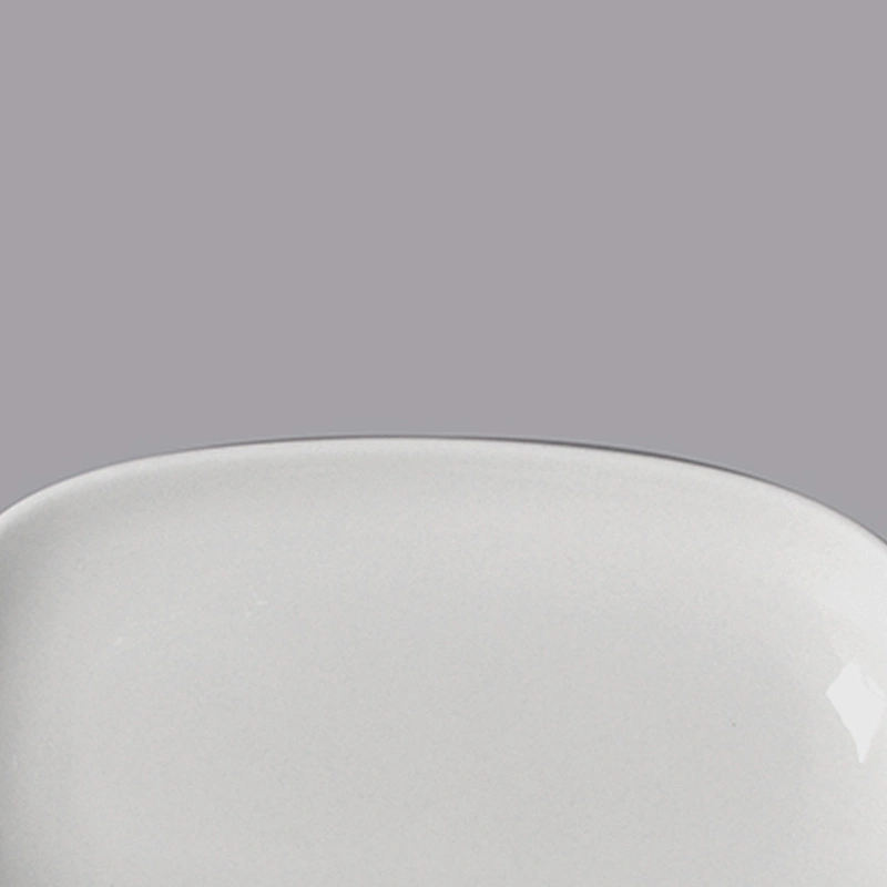 wholesale custom Ceramic restaurant Porcelain white towel dish