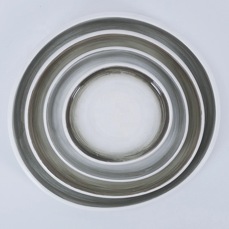 nordic luxury round wedding restaurant chinaware dinner porcelain ceramic dishes plates