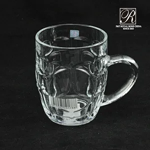 cheap big volume beer glass cup with handle PTKTZB01-300