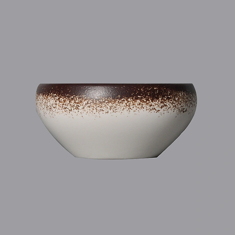 unique ceramic porcelain restaurant round serving mixing fruit salad bowl for buffet