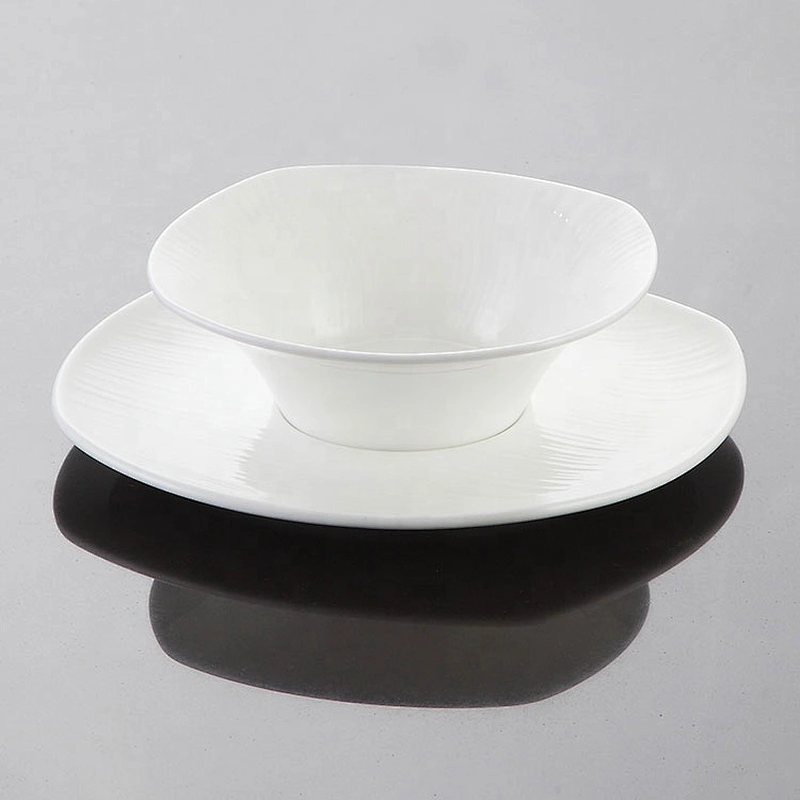 Luxury Bone China Restaurant Plates Ceramic Dishes Dinnerware Sets