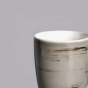 wholesale custom logo hotel fine grey glaze ceramic porcelain tea coffee mug